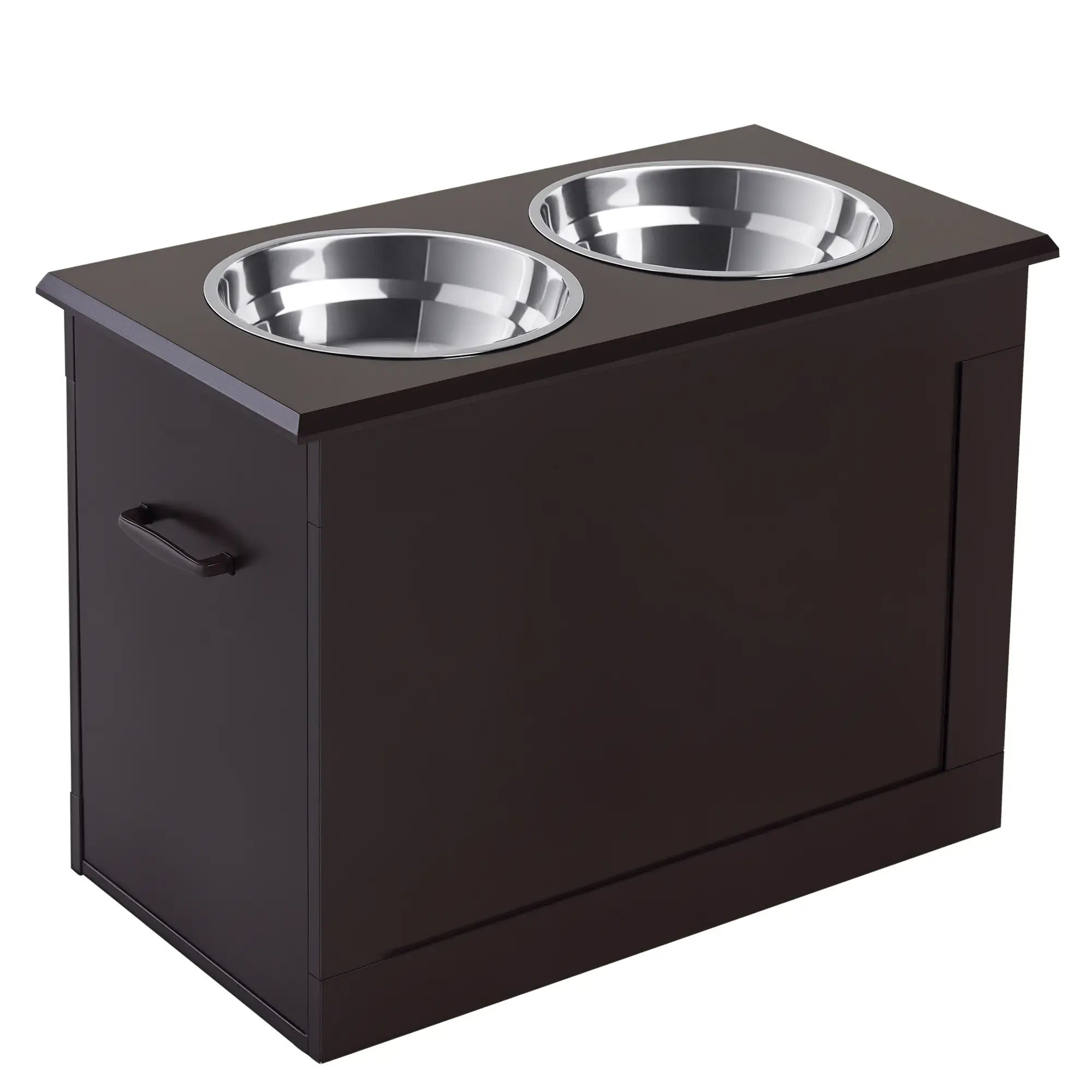 Elevated Dog Bowls, 2 Stainless Steel, Large Size, Coffee Dog Bowls Coffee at Gallery Canada