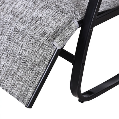 Adjustable Zero Gravity Rocking Lounge Chair, Outdoor Recliner w/ Pillow, Footrest Outdoor Rocking Chairs at Gallery Canada