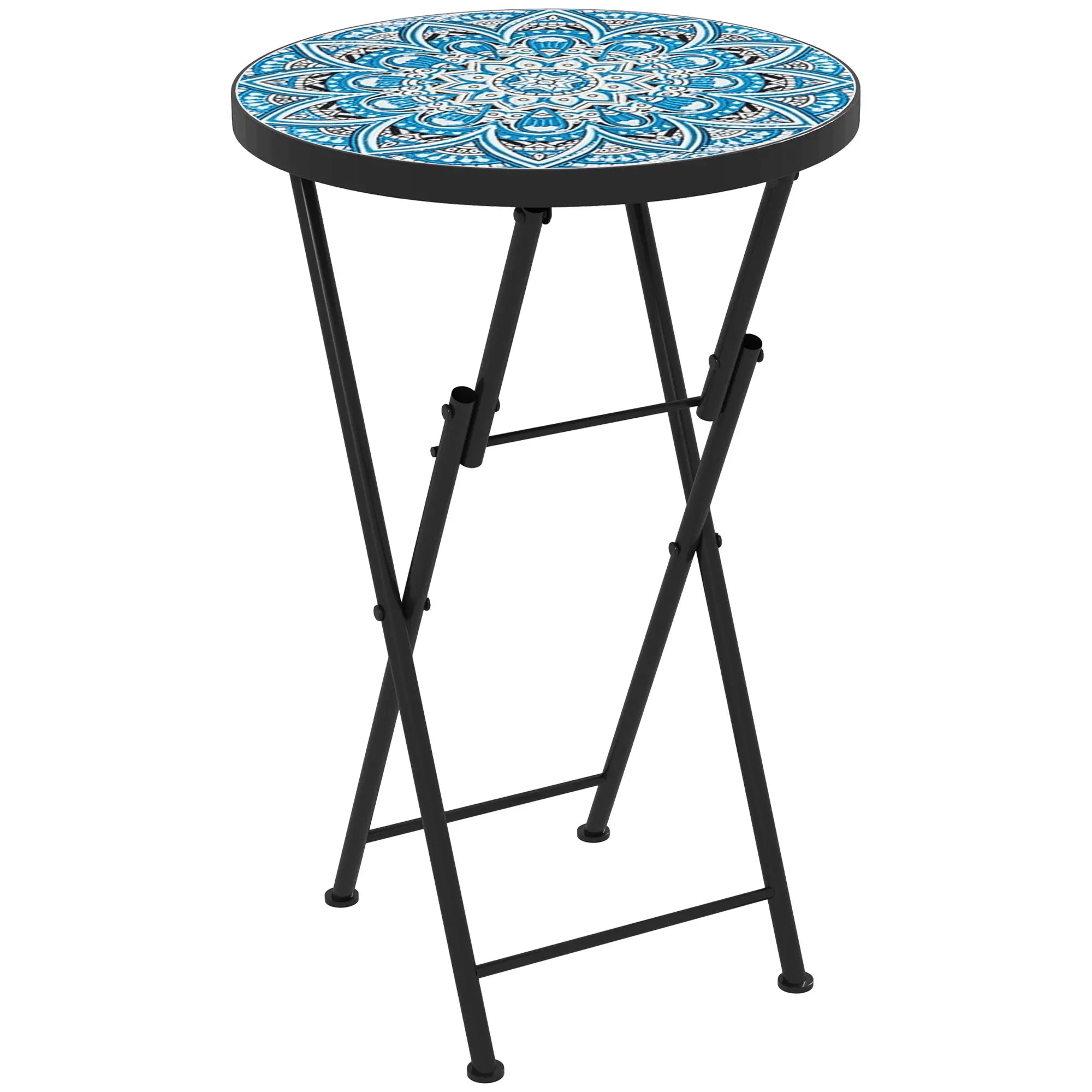 Mosaic Outdoor Patio Side Table, 14