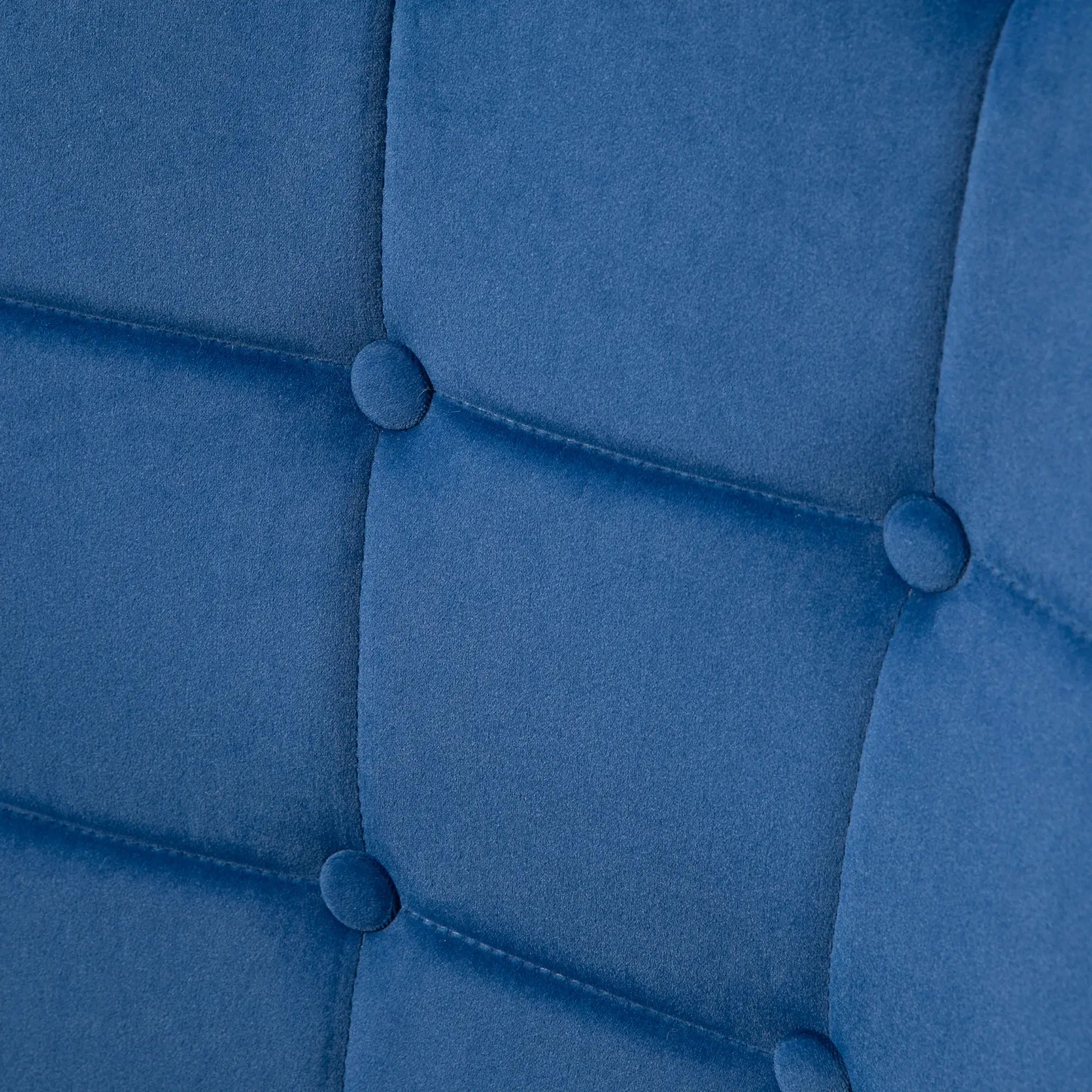 Modern Accent Chair with Ottoman, Upholstered Armchair, Gold Legs, Dark Blue Accent Chairs at Gallery Canada