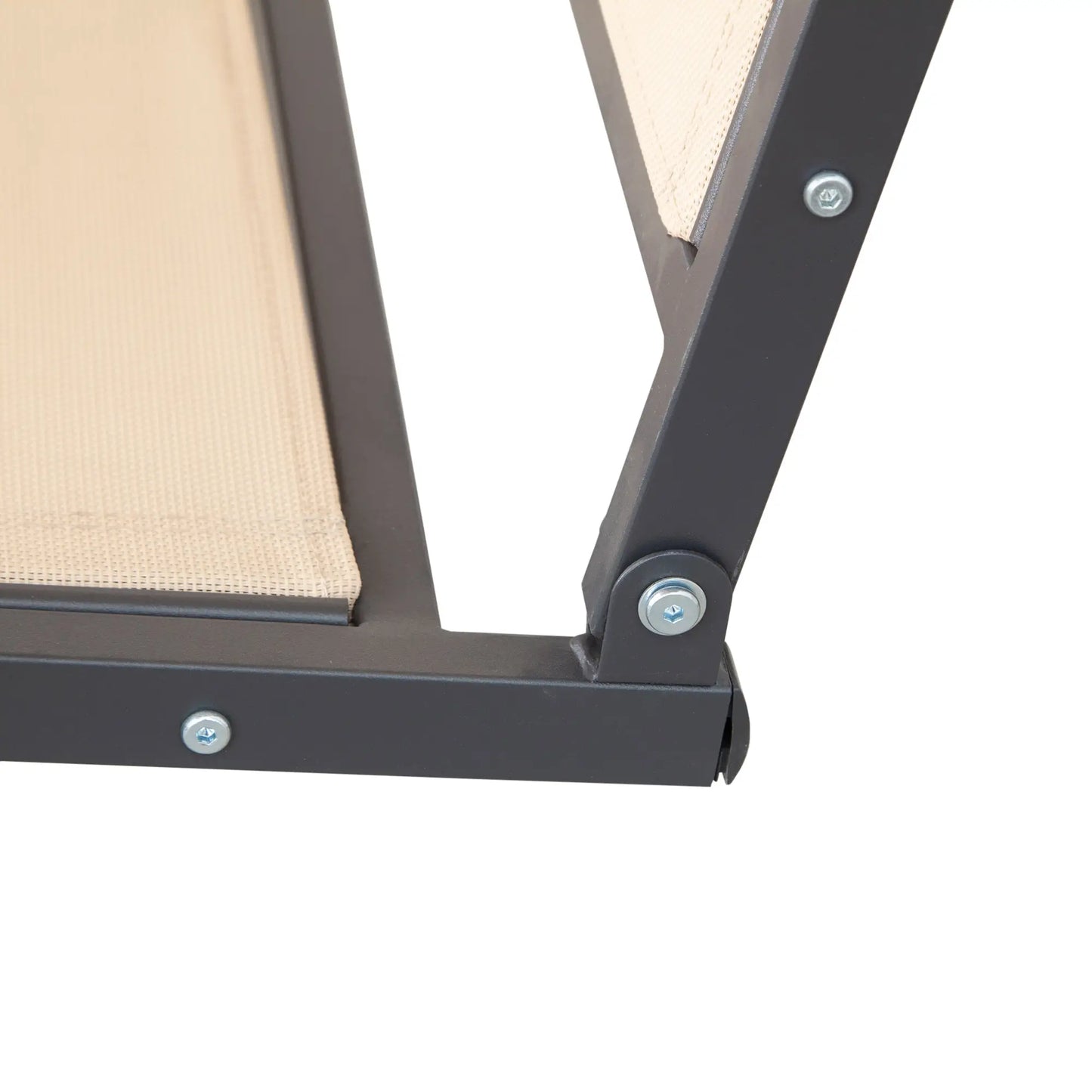 3-Seater Swing Chair, Covered Garden Hammock, A-Frame, Beige Patio Swings with Stand at Gallery Canada