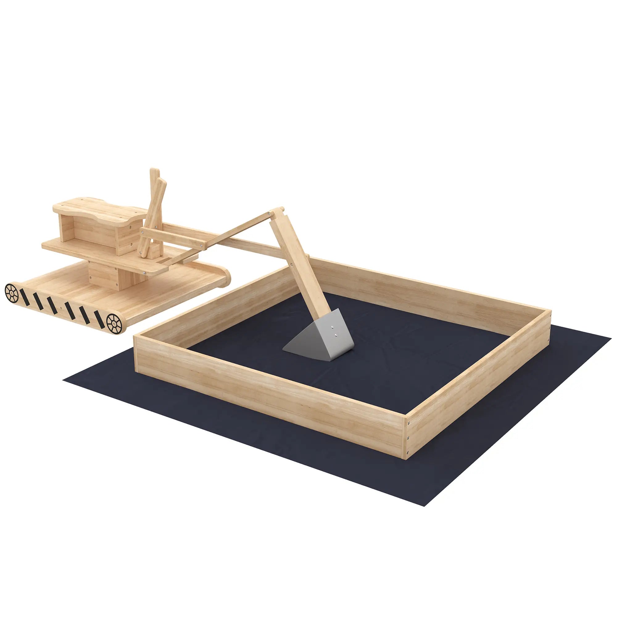 Wooden Sandbox With Digger, 72