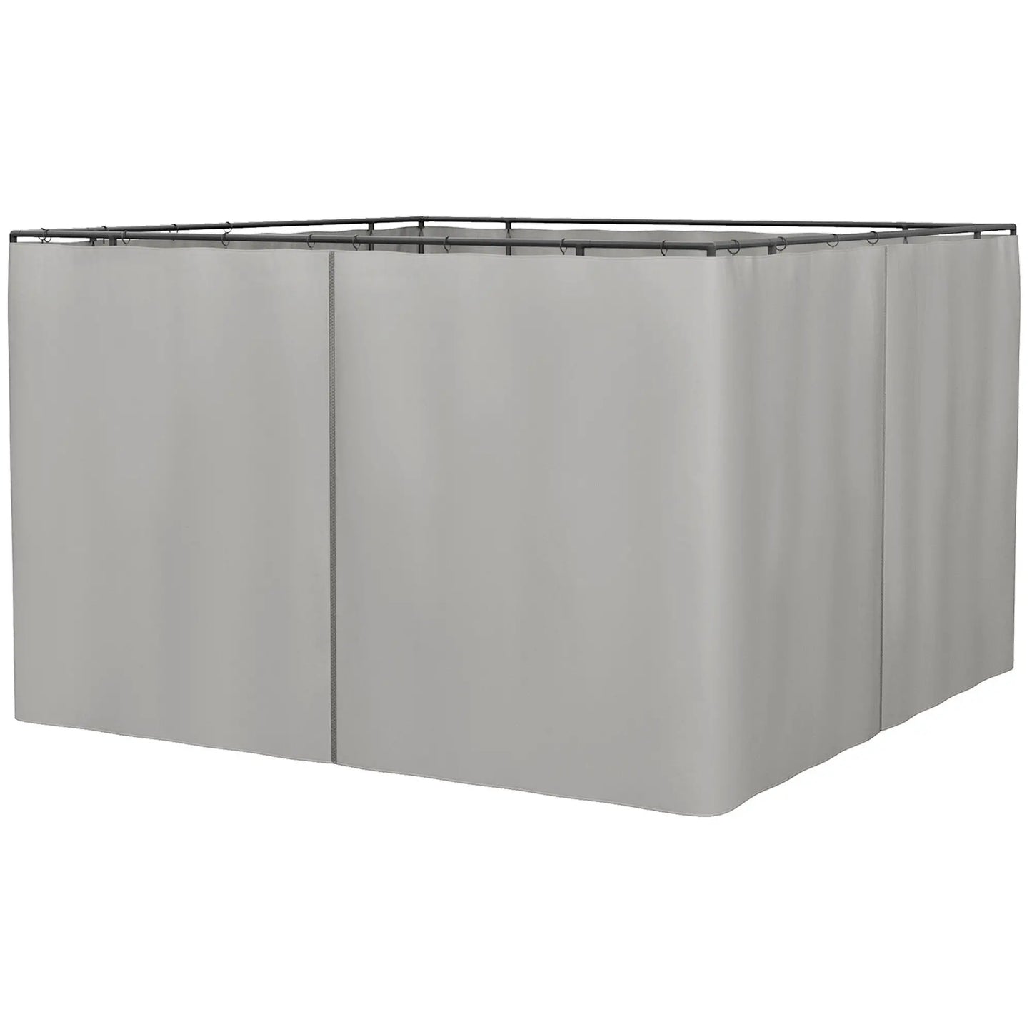 10' x 10' Gazebo Sidewall Set, 4 Panels, Light Grey Gazebo Sidewalls Light Grey at Gallery Canada