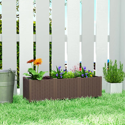 Plastic Raised Garden Bed With Legs, Self Watering Elevated Planter Boxes Raised Garden Beds at Gallery Canada
