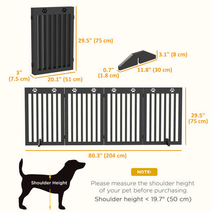 80 Extra Wide Pet Gate With Support Feet, Black Houses, Kennels & Pens at Gallery Canada