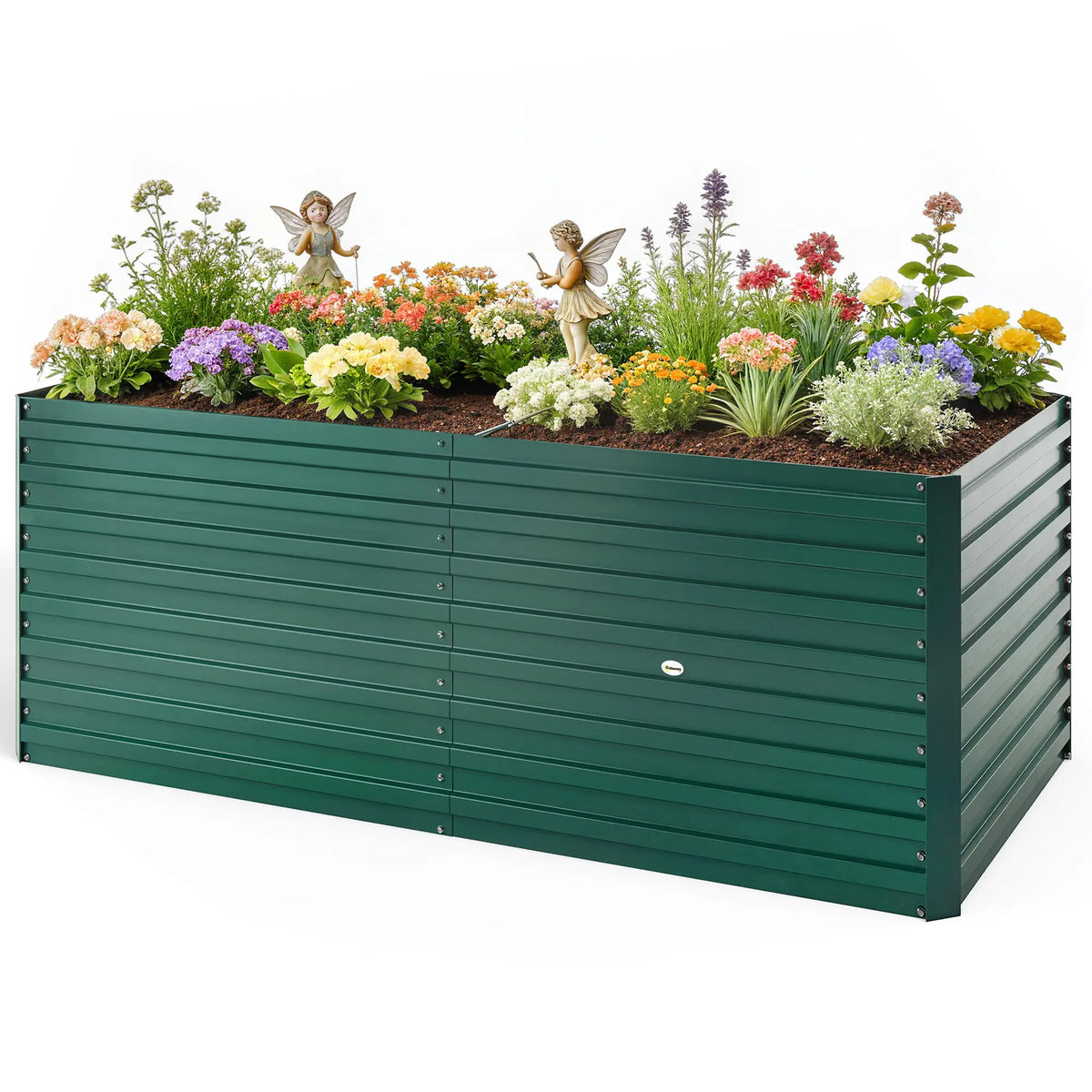 5' x 3' x 2' Raised Garden Bed, Galvanized Planter Box, Green Galvanized Planter Boxes Green at Gallery Canada