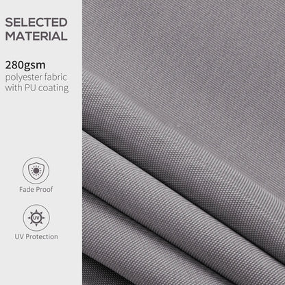 11' x 10' Outdoor Sunshade Canopy, UV Protection, Light Grey Awning Fabric Replacement at Gallery Canada