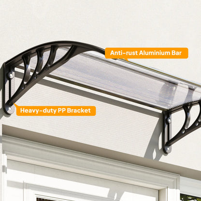 Polycarbonate Window Awning Canopy, 30" x 50", White Door Awnings at Gallery Canada