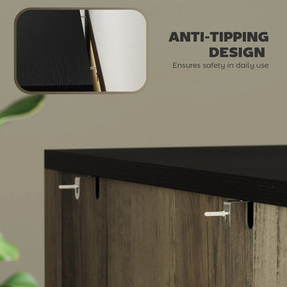 4 Drawer Filing Cabinet, Farmhouse Office Storage, Adjustable Hanging Bars, Letter, A4, Legal Size, Grey Office Cabinets & Cupboards at Gallery Canada