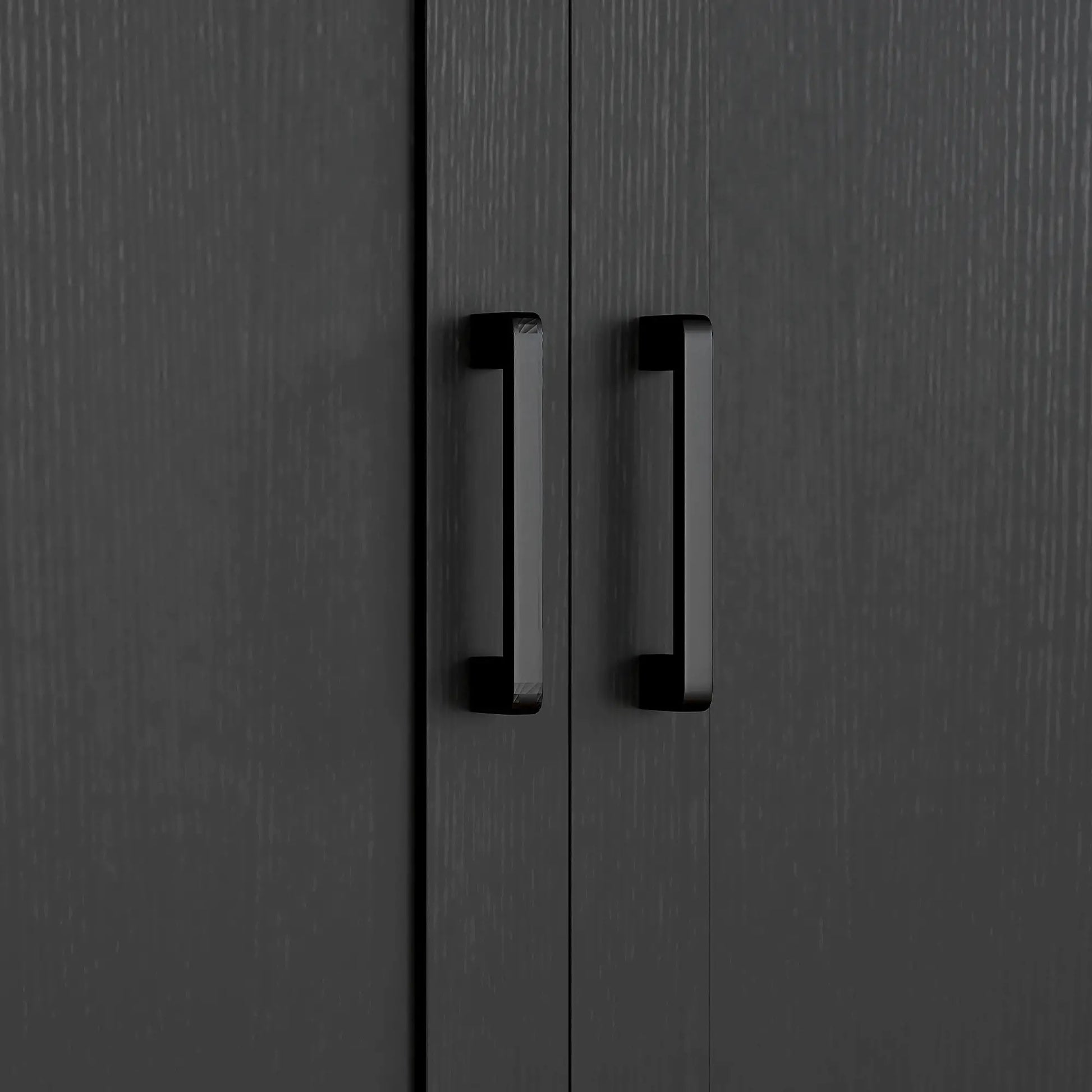 Modern Storage Cabinet, Adjustable Shelf, 23.6" x 11.8" x 35.4", Black Storage Cabinets at Gallery Canada