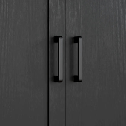 Modern Storage Cabinet, Adjustable Shelf, 23.6" x 11.8" x 35.4", Black Storage Cabinets at Gallery Canada