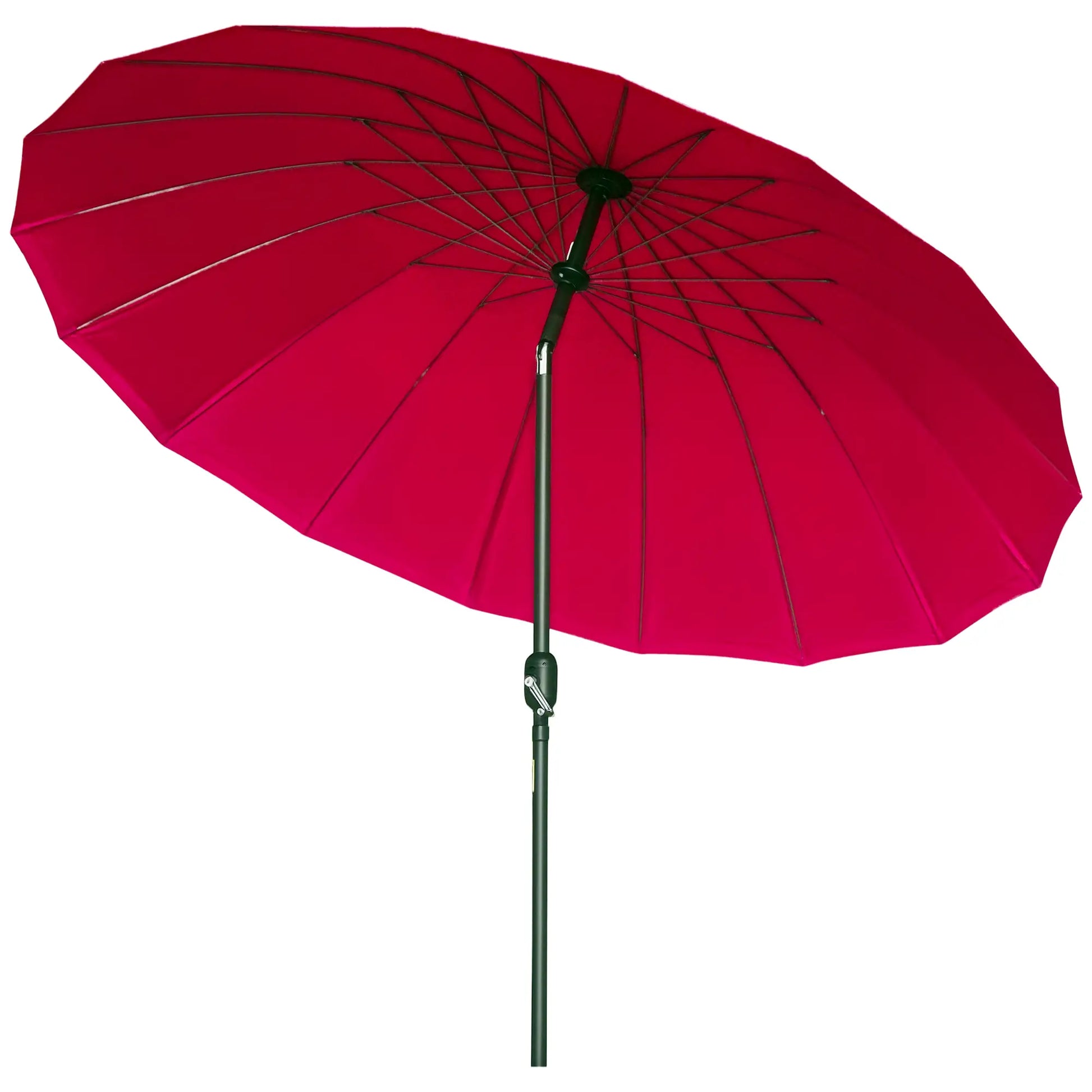8ft Garden Parasol, Crank & Tilt, Adjustable Sun Shade, Wine Red Patio Umbrellas at Gallery Canada