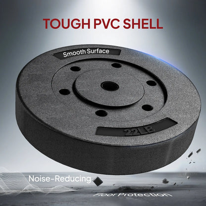 Weight Plates Set, 1-Inch Barbell Weight Set, 2 x 22 lbs Dumbbells & Barbells at Gallery Canada