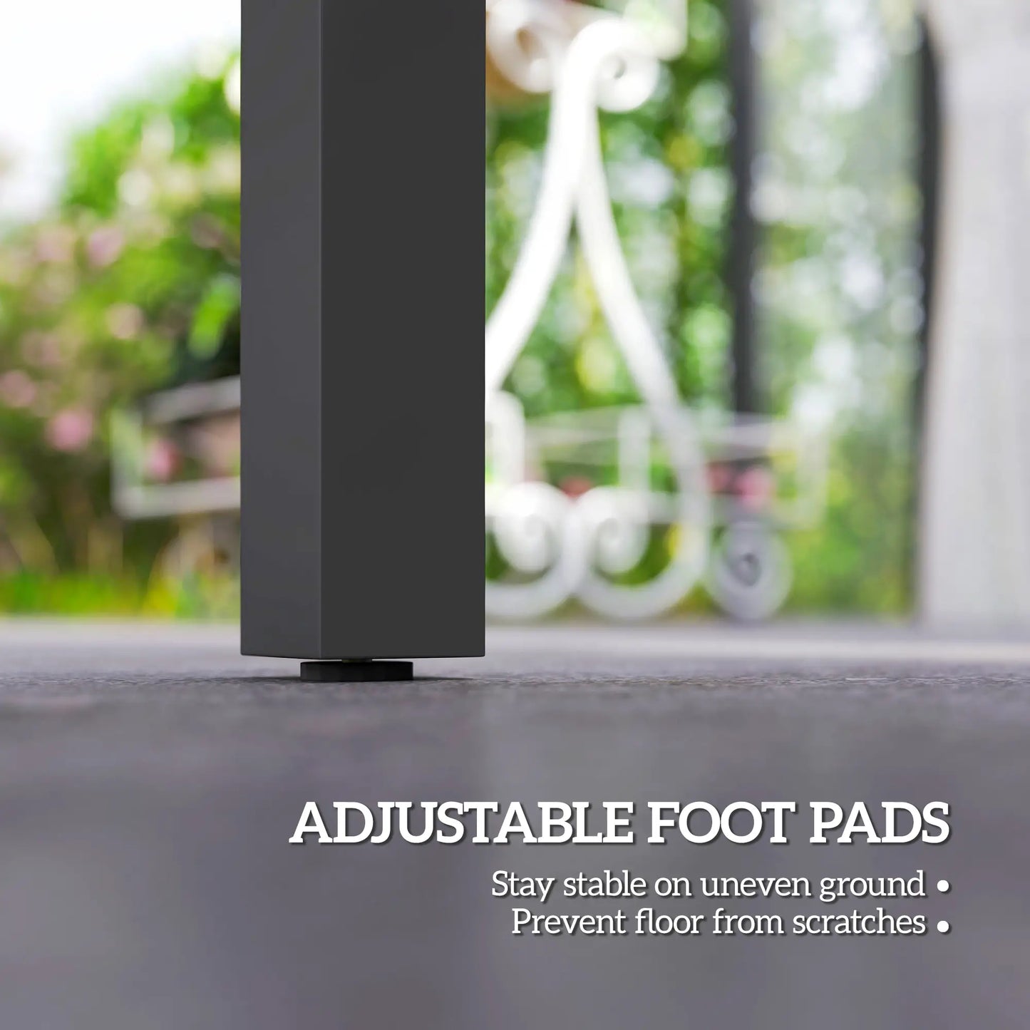 59" x 35" Aluminum Outdoor Dining Table, Glass Top, Seats 6, Grey Patio Dinning Tables at Gallery Canada