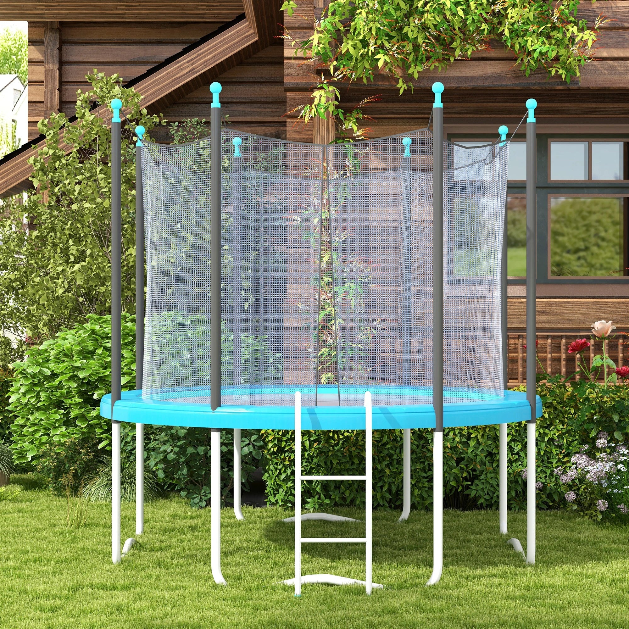 12ft Trampoline Replacement Pad, Spring Cover, EPE Foam, Light Blue Trampolines at Gallery Canada