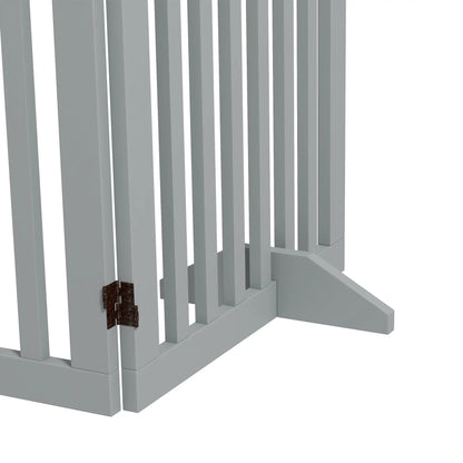 80" Extra Wide Pet Gate, Freestanding with Support Feet, Light Grey Houses, Kennels & Pens at Gallery Canada