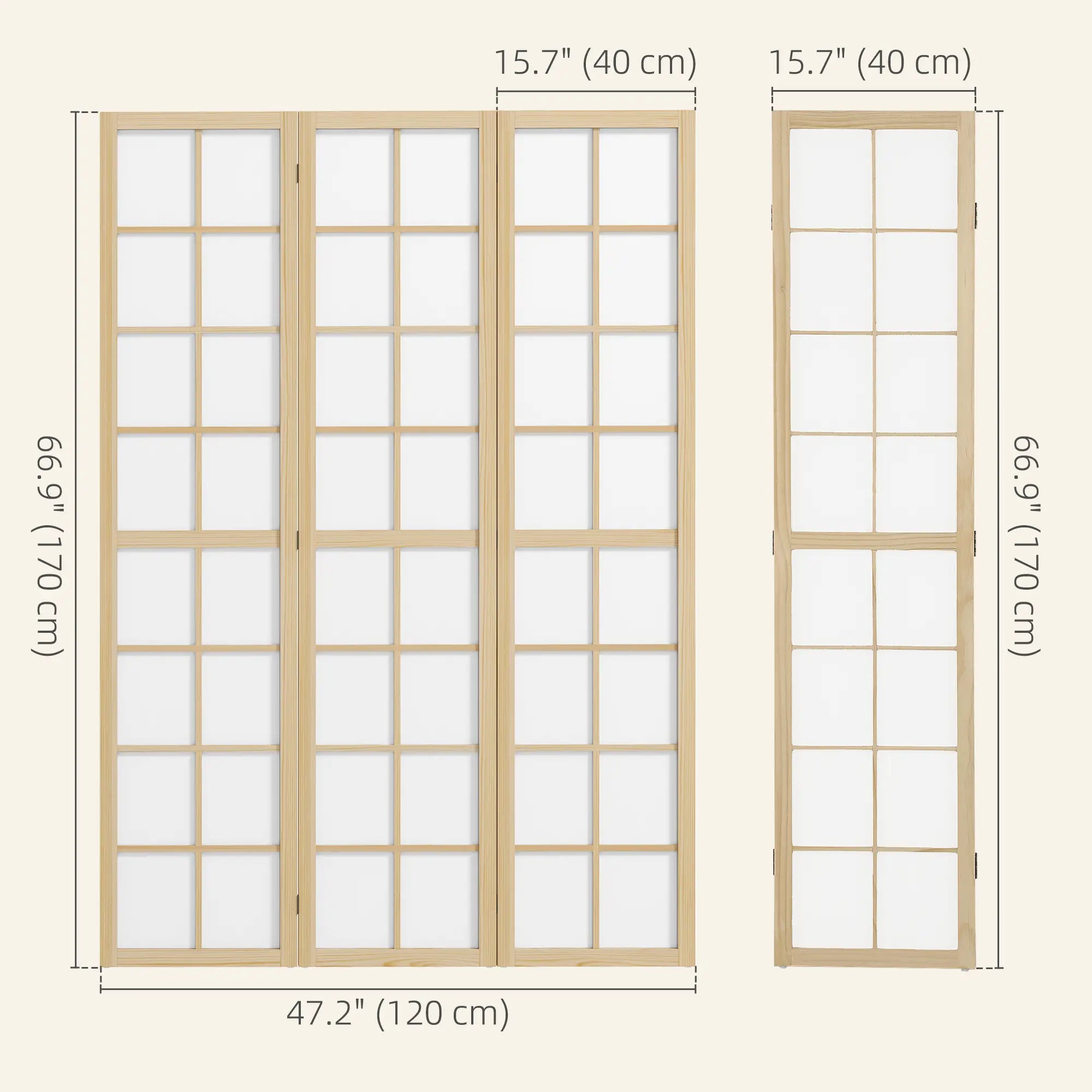 3 Panel Room Divider, 5.6 ft Folding Partition, Home Office, Bedroom Room Dividers at Gallery Canada