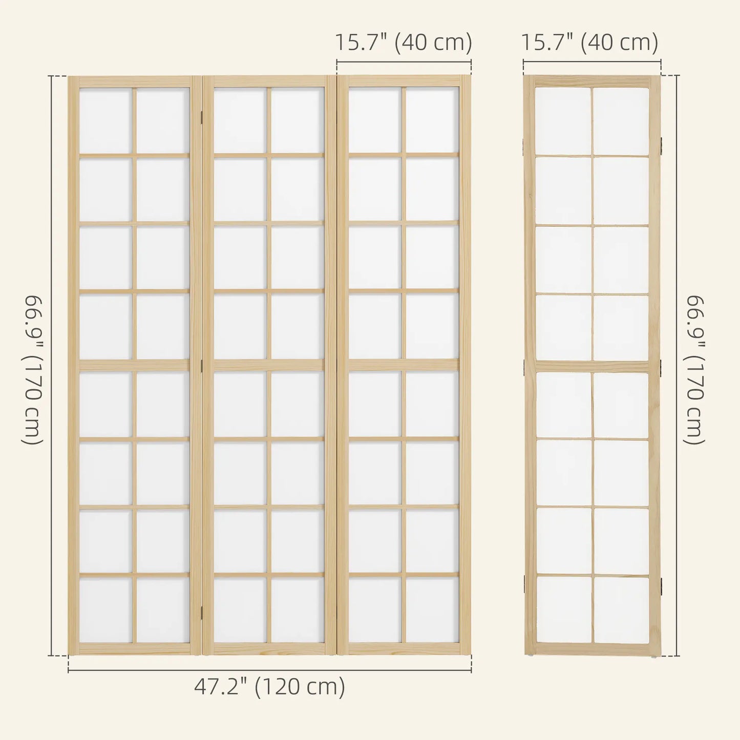 3 Panel Room Divider, 5.6 ft Folding Partition, Home Office, Bedroom Room Dividers at Gallery Canada