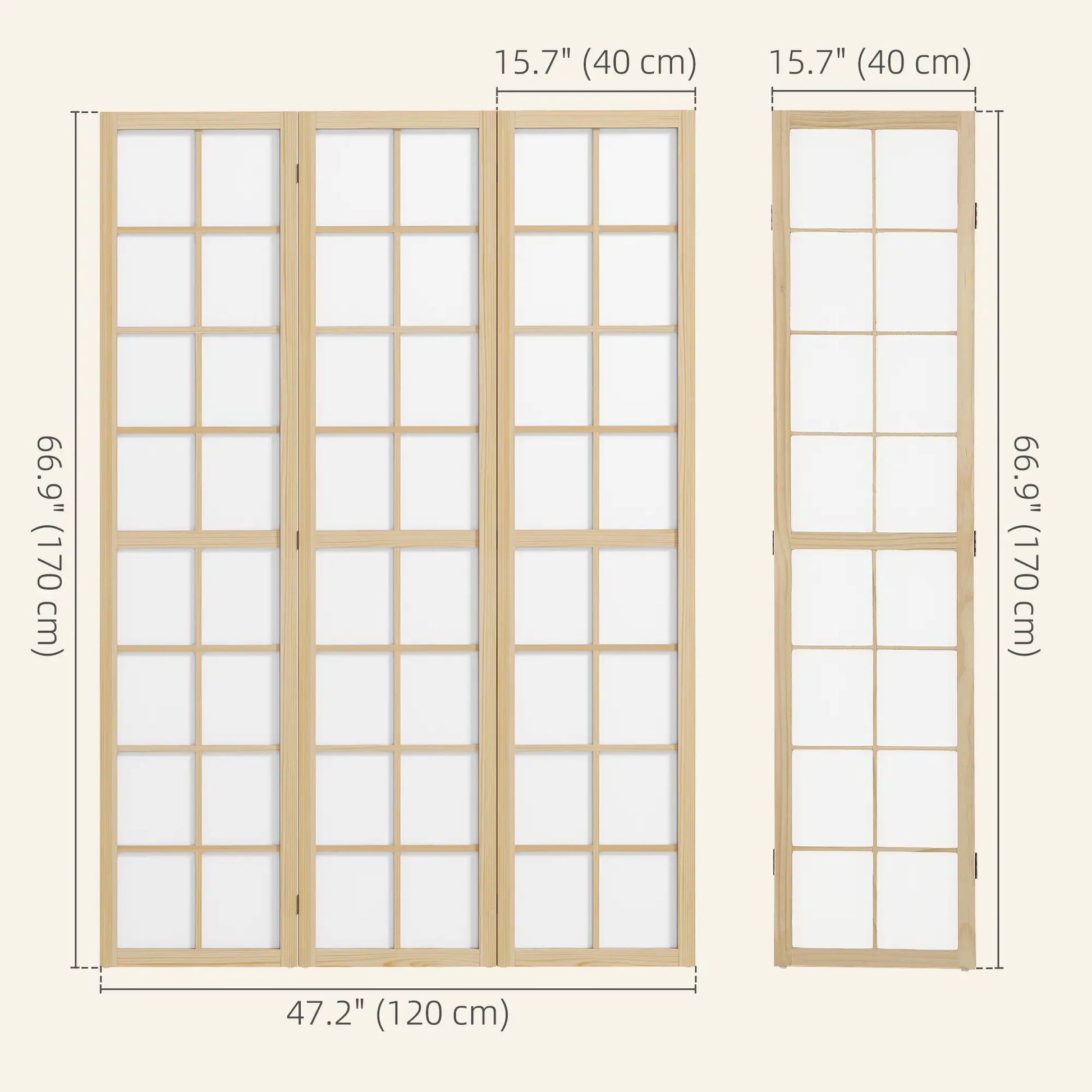 3 Panel Room Divider, 5.6 ft Folding Partition, Home Office, Bedroom Room Dividers at Gallery Canada