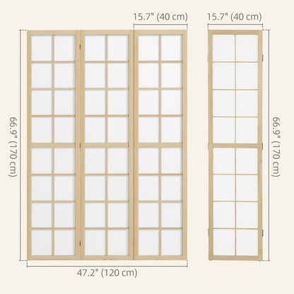 3 Panel Room Divider, 5.6 ft Folding Partition, Home Office, Bedroom Room Dividers at Gallery Canada