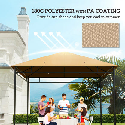 10' X 10' Square Gazebo Replacement Canopy, Beige Gazebo Canopy Replacement at Gallery Canada