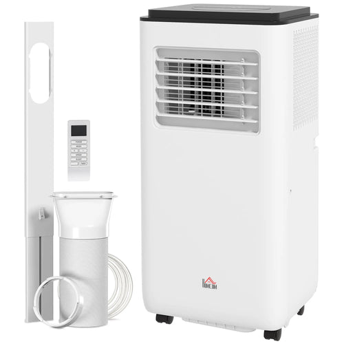 10,000 BTU Mobile Air Conditioner, 440 Sq. Ft., Dehumidifier Fan, White