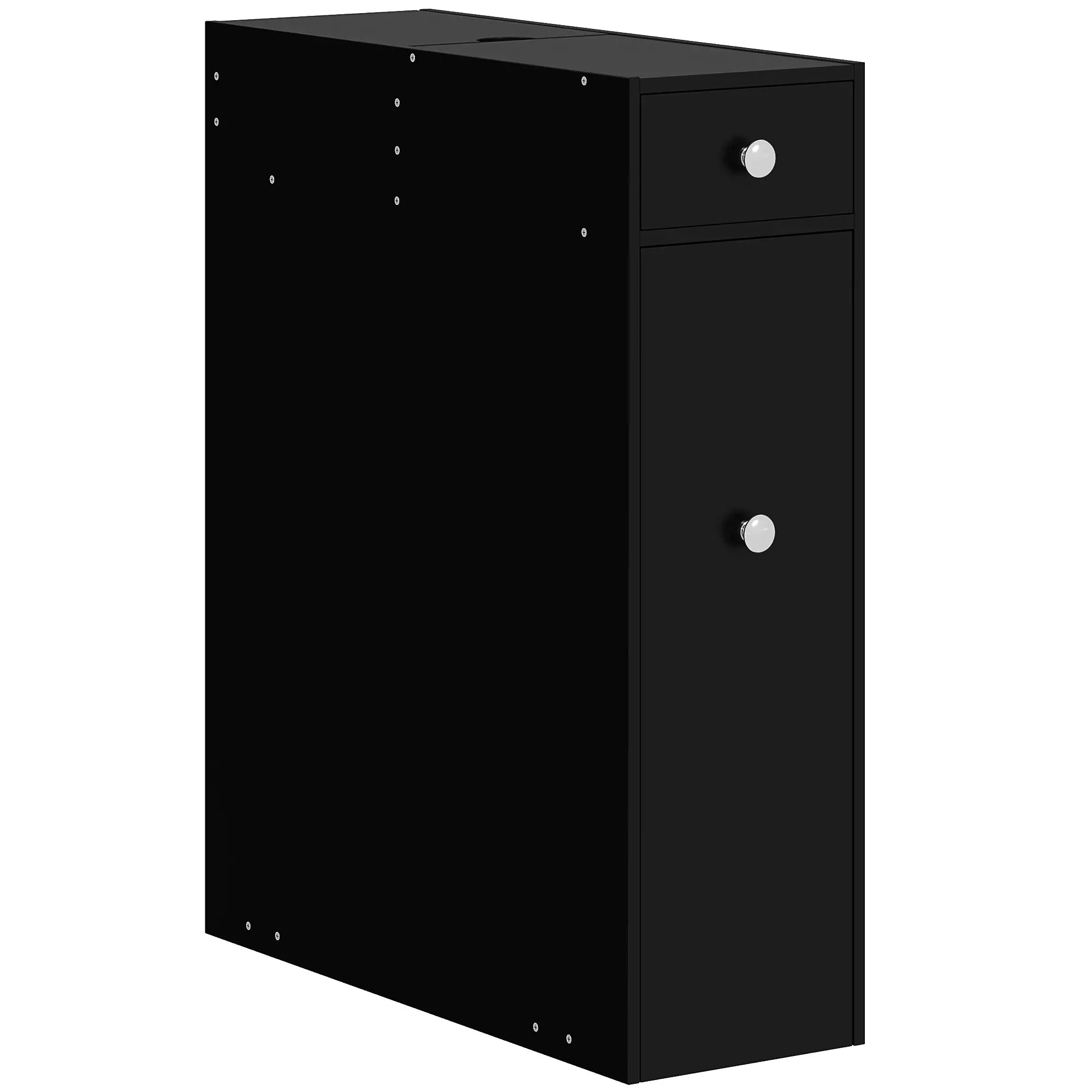 Space Saving Toilet Paper Cabinet, Narrow Bathroom Storage, Black Bathroom Cabinets at Gallery Canada