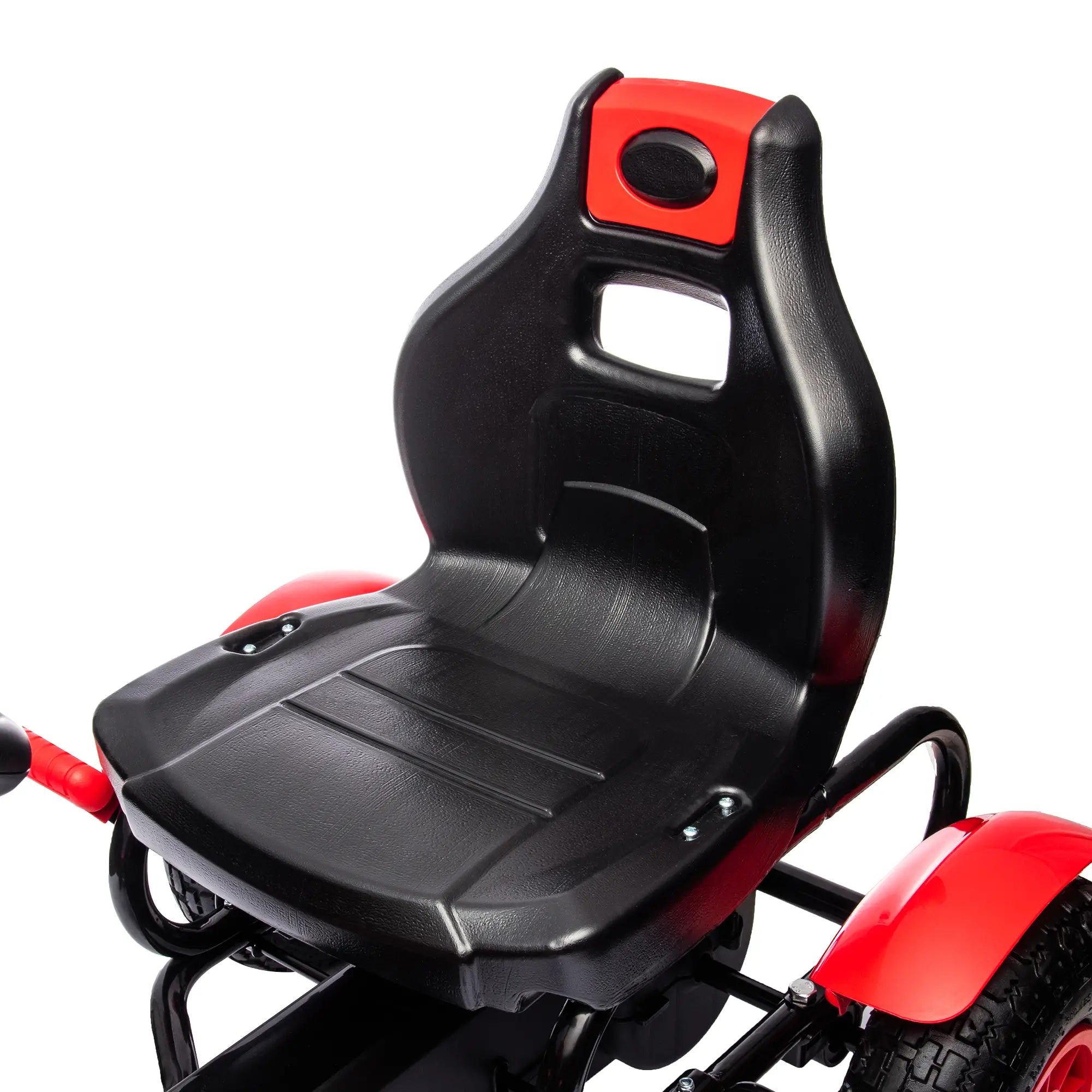Kids Pedal Go Kart, Adjustable Bucket, Handbrake, 4 Rubber Wheels, Red Pedal Go Karts for Kids at Gallery Canada