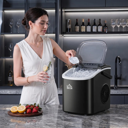 Portable Ice Maker, Self Cleaning, 26lbs/24Hrs, Black Small Kitchen Appliances at Gallery Canada