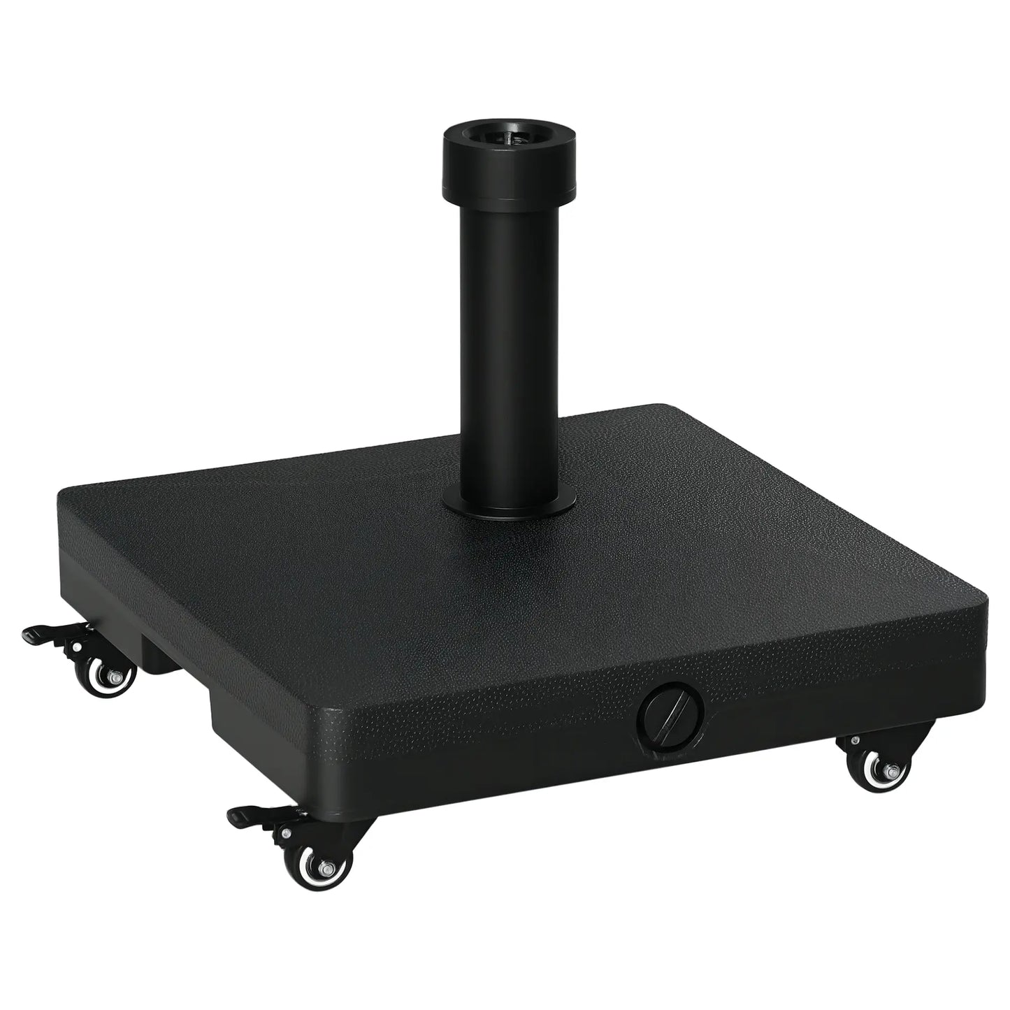 Square Parasol Base, Portable Umbrella Stand, Φ0.75'', Φ1.5'' Poles, Black Umbrella Bases Black at Gallery Canada