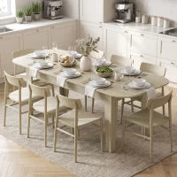 Extendable Oval Dining Table, 4-6, Oak