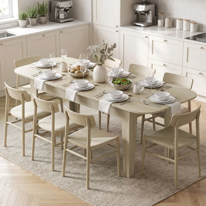 Extendable Oval Dining Table, 4-6, Oak