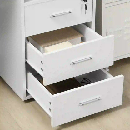 Computer Desk With Keyboard Tray, Drawers, White Computer Desks at Gallery Canada