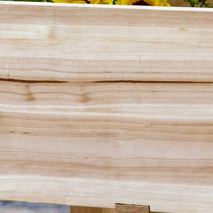 Freestanding Wooden Plant Stand, 3 Tier Raised Garden Bed, Natural Elevated Garden Beds at Gallery Canada