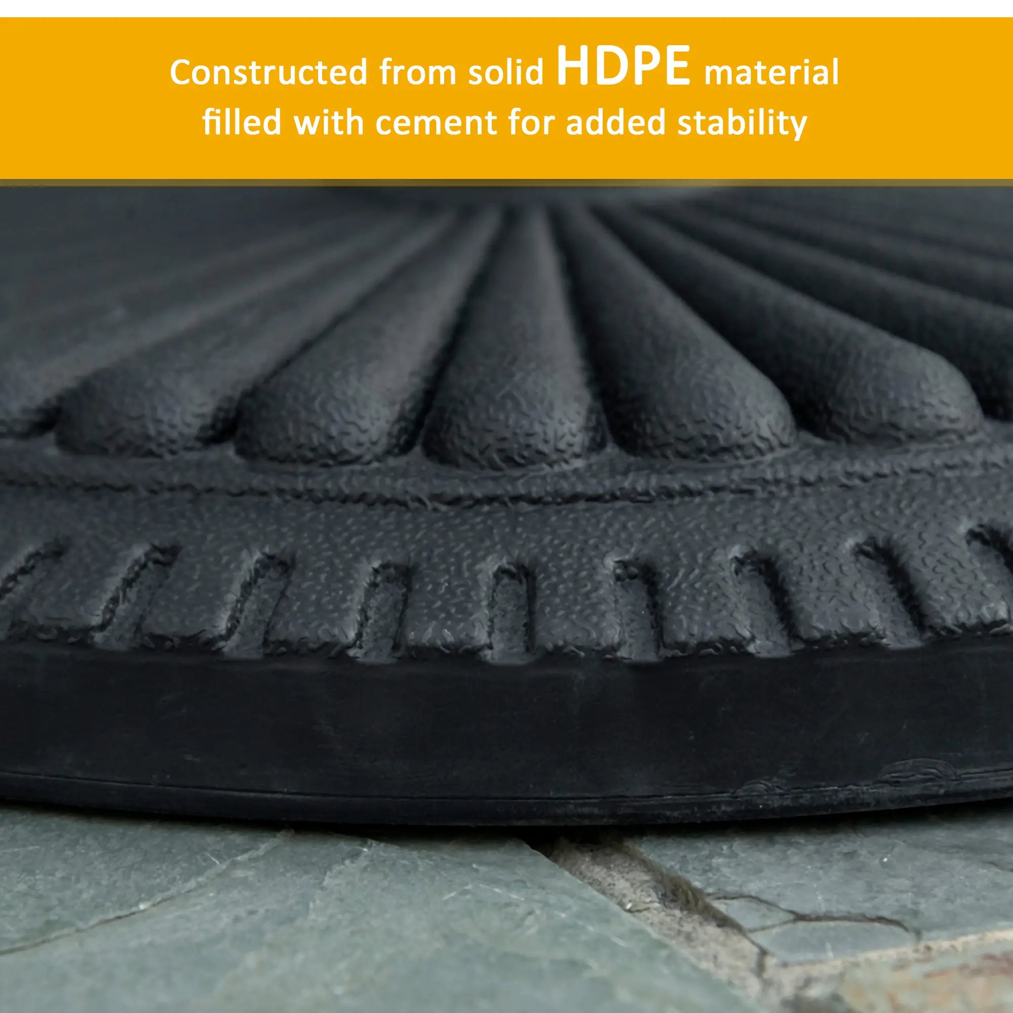 Round Cement Patio Umbrella Base Stand, Fits Φ1.4