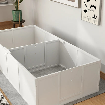 Adjustable Whelping Box for Dogs, 77" x 38", White Houses, Kennels & Pens at Gallery Canada