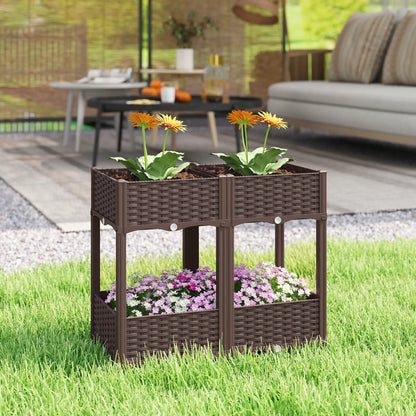 Plastic Raised Garden Bed With Legs, Self Watering Planter Boxes Elevated Garden Beds at Gallery Canada