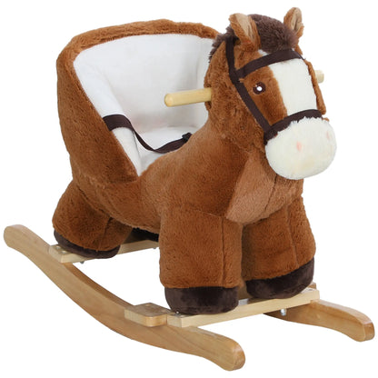 Plush Baby Rocking Horse, Animal Rocker for Toddlers 18-36 Months Rocking Horses at Gallery Canada