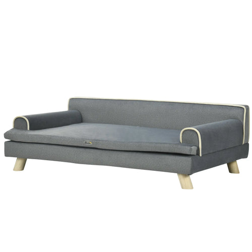 Elevated Dog Sofa Bed, Medium & Large, Dark Grey