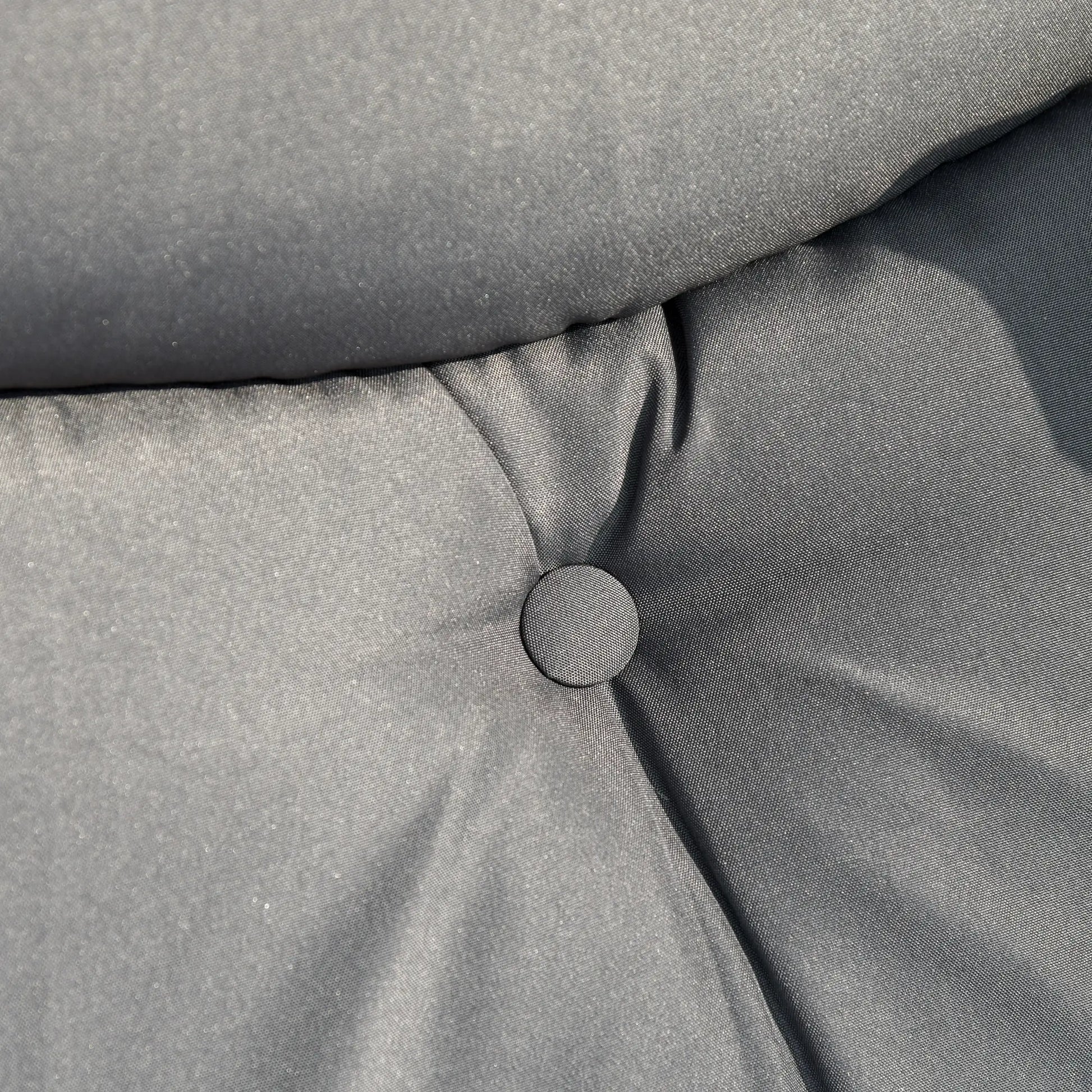 3 Seat Outdoor Swing Chair, Steel Bench With Canopy, Coffee Tables, Cushion, Dark Grey Patio Swings with Stand at Gallery Canada