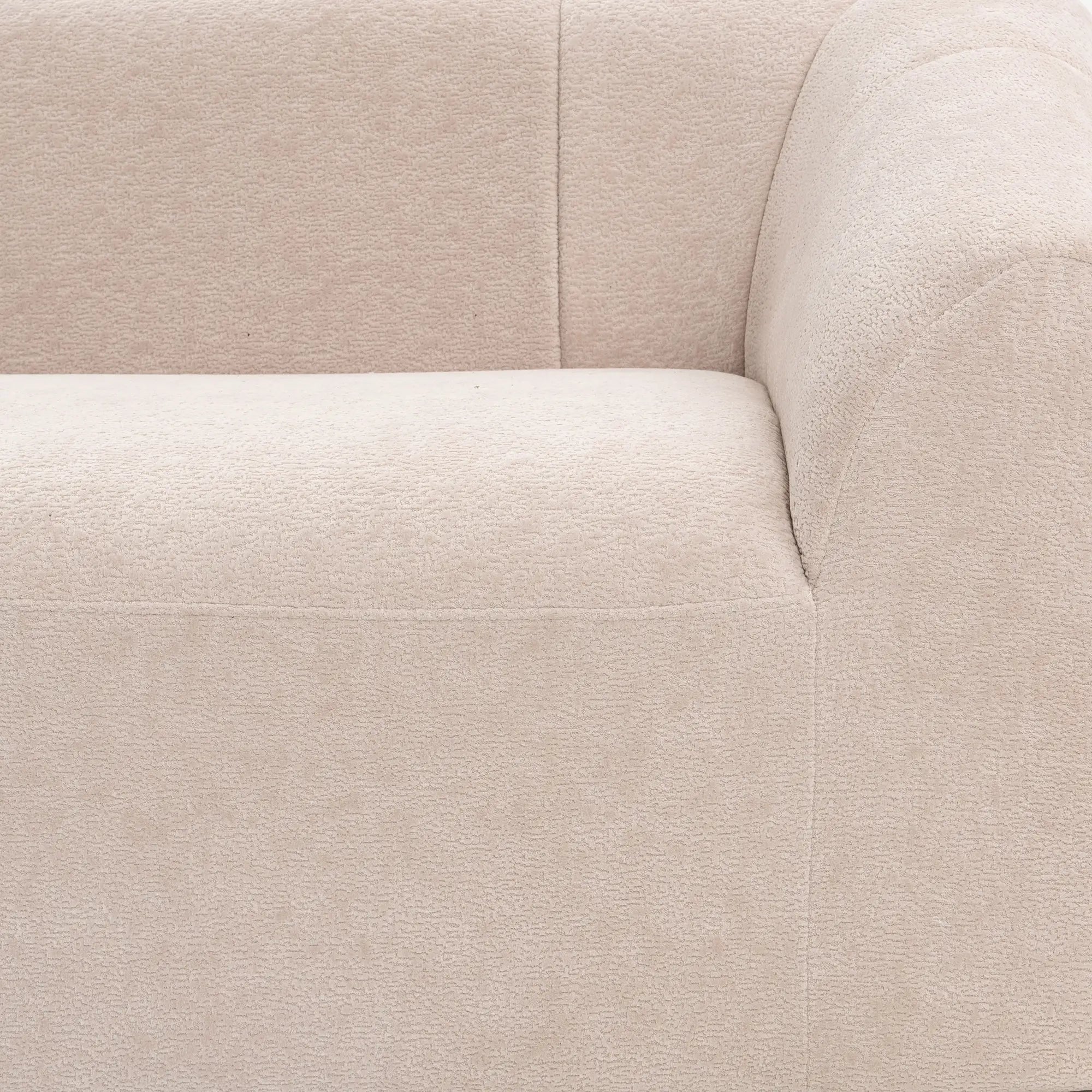 3-Seater Chenille Cloud Couch, Beige 3-Seater Sofas at Gallery Canada