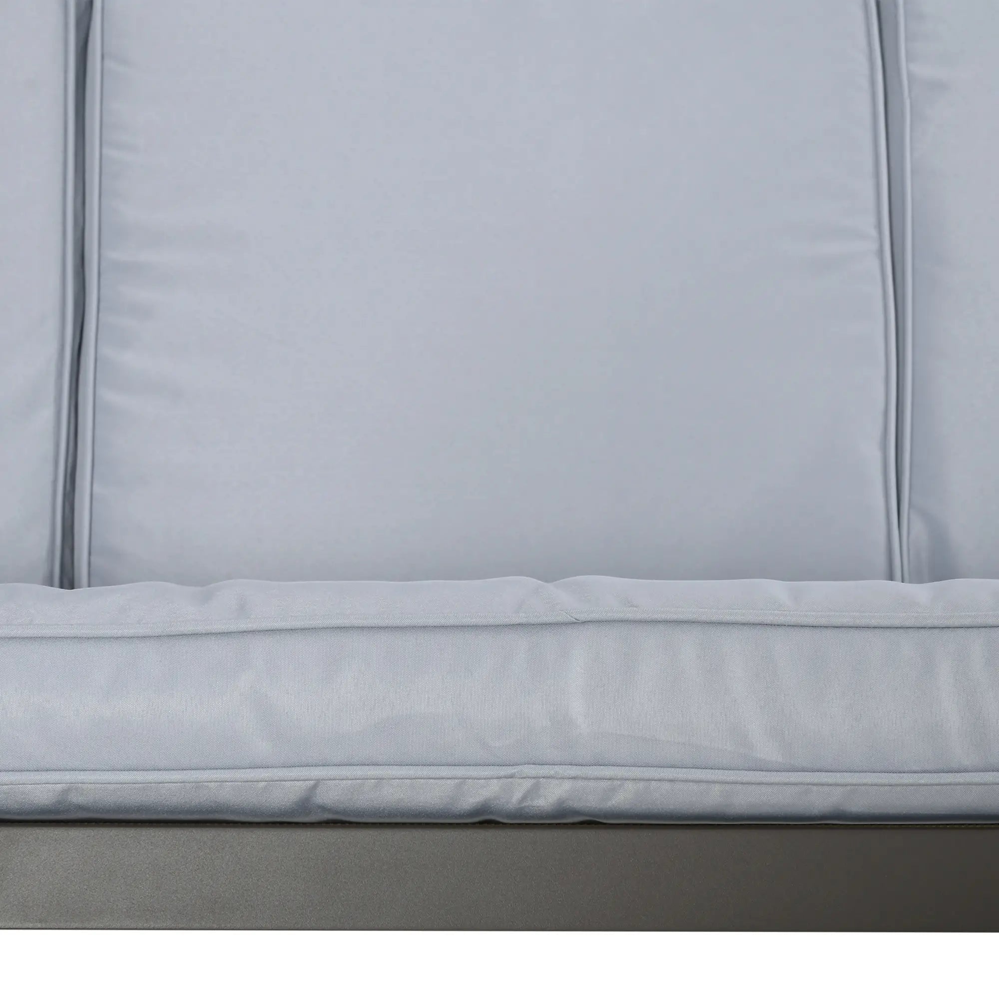 3 Seater Patio Swing Chair, Adjustable Canopy, Removable Cushions, Light Grey Patio Swings with Stand at Gallery Canada