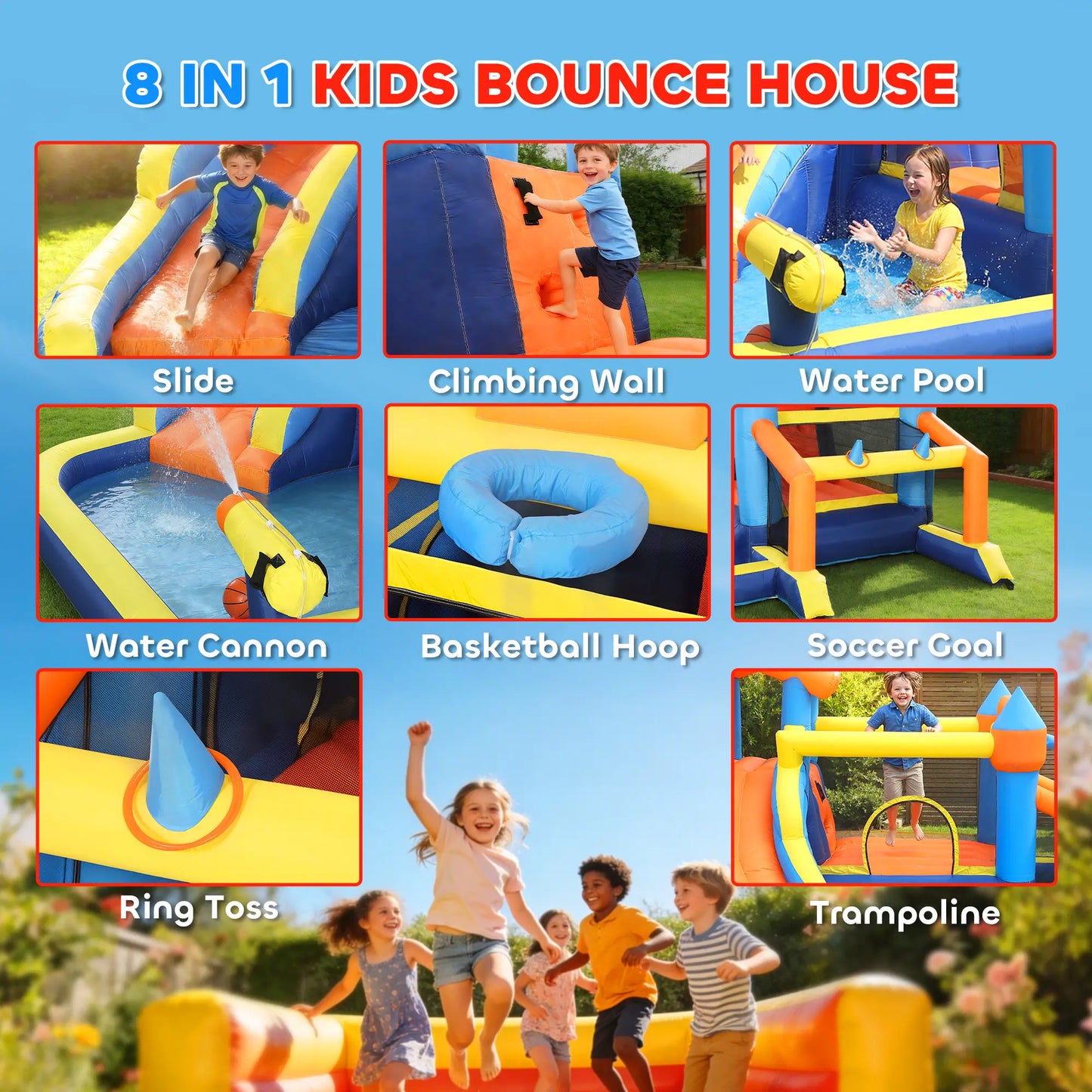 Inflatable Bounce House With Slide, Pool, Climbing Wall, Blower Inflatables at Gallery Canada