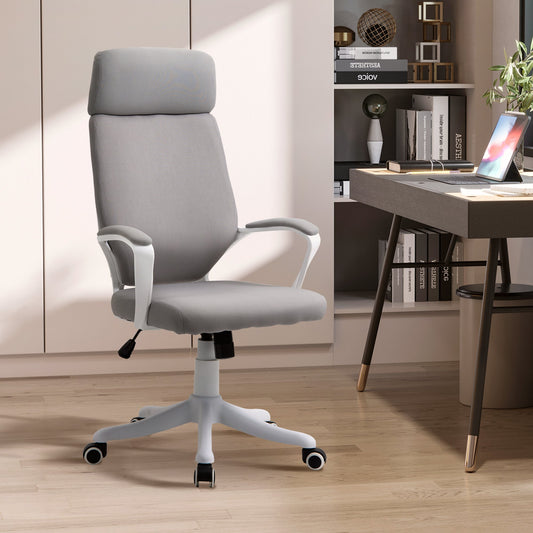 Office Chair High Back Computer Desk Chair 360° Swivel Task Chair with Lumbar Back Support, Padded Armrests, Adjustable Height - Gallery Canada