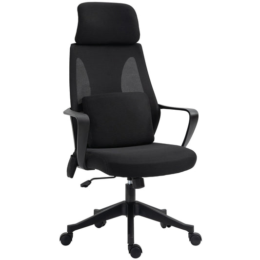 Office Chair High Back, Ergonomic Mesh Computer Chair Executive Task Chair with Massage Lumbar Support &; Headrest Rocking - Gallery Canada