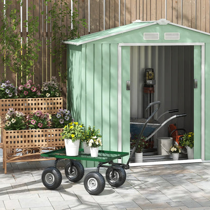 Heavy Duty Garden Wagon, 10" Wheels, 330 lbs, Black Folding Garden Carts at Gallery Canada