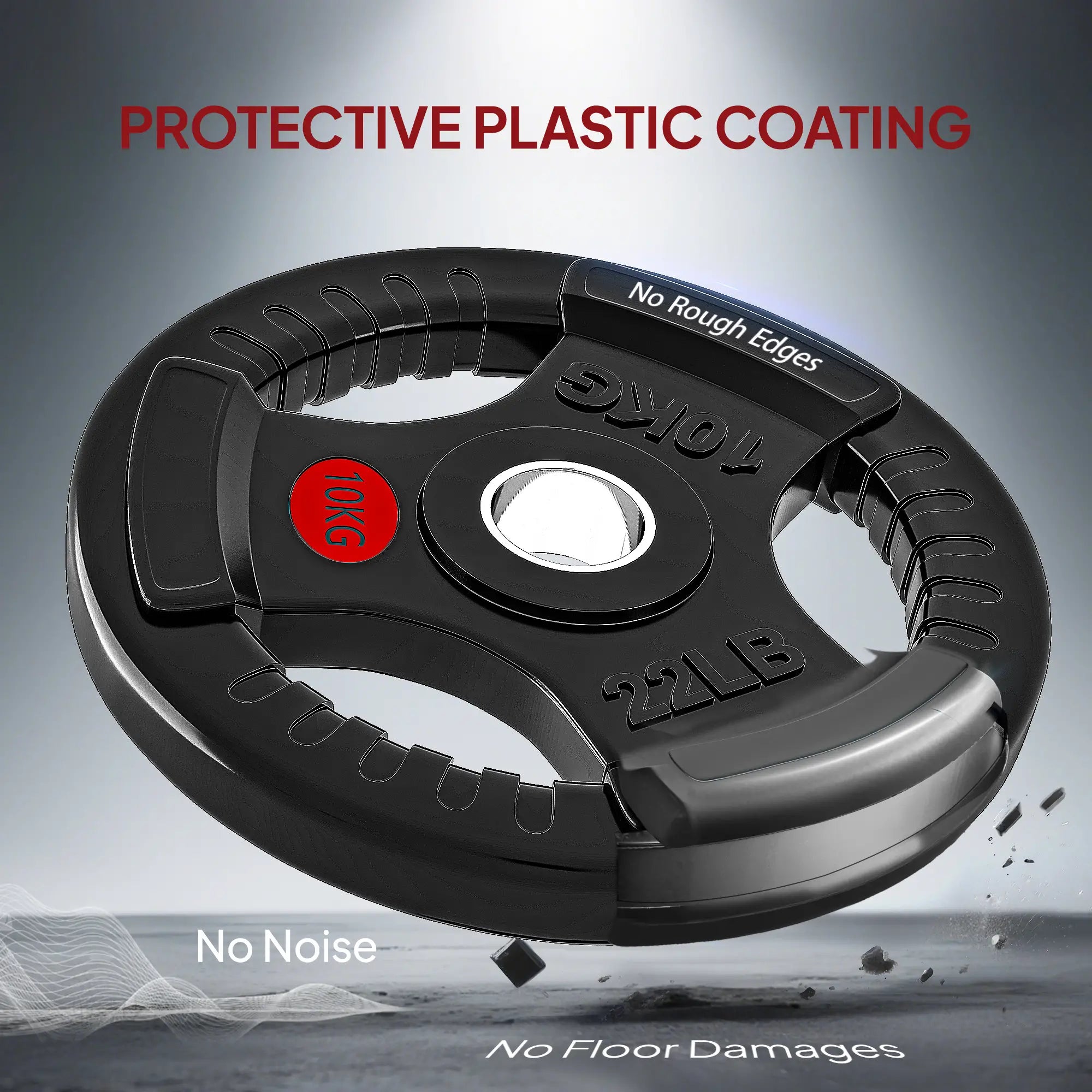 Weight Plates Set, 2-Inch Barbell Weights, 2 x 11lbs, 2 x 22lbs Dumbbells & Barbells at Gallery Canada