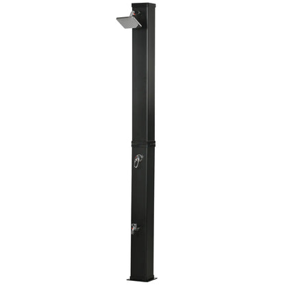 10.6 Gallon Solar Heated Shower, Temperature Adjustment, Foot Shower Outdoor Swimming Pools & Hot Tubs Black at Gallery Canada