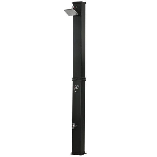 10.6 Gallon Solar Heated Shower, Temperature Adjustment, Foot Shower Outdoor Swimming Pools & Hot Tubs Black at Gallery Canada