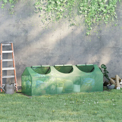 Portable Mini Tunnel Greenhouse, 71" x 24" x 24", Green Mini Greenhouses at Gallery Canada